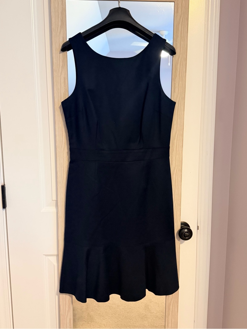 Banana Republic Navy Sleeveless Midi Dress with Flared Hem - Picture 1 of 3